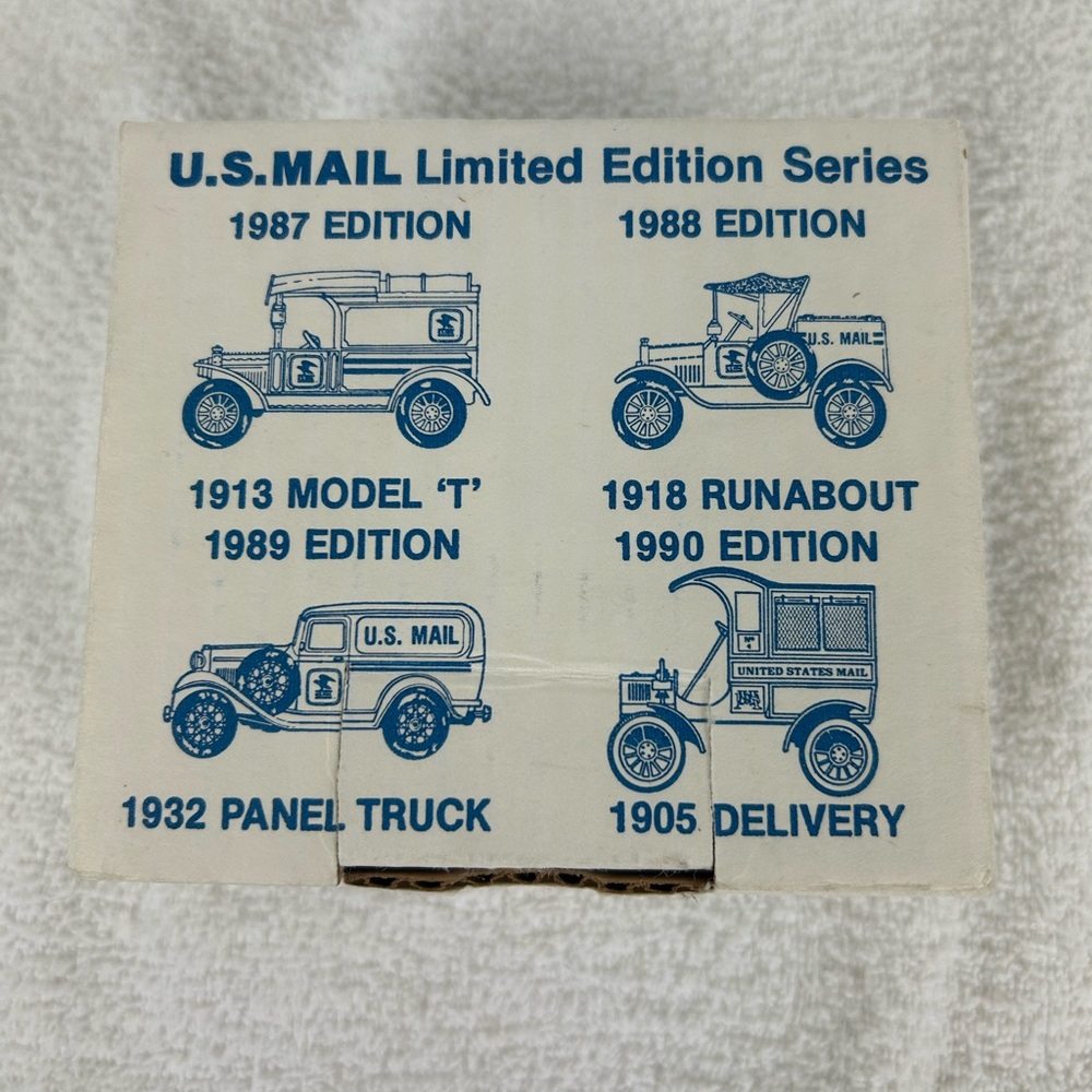 Set of 4 - VTG '87-90' ERTL U.S. MAIL Limited Edition Series die-cast bank cars. - Picture 2 of 16